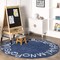 Nuloom Kids Washable Round Alphabet Rug 4ft SVDC01L-R404 - alternate 1